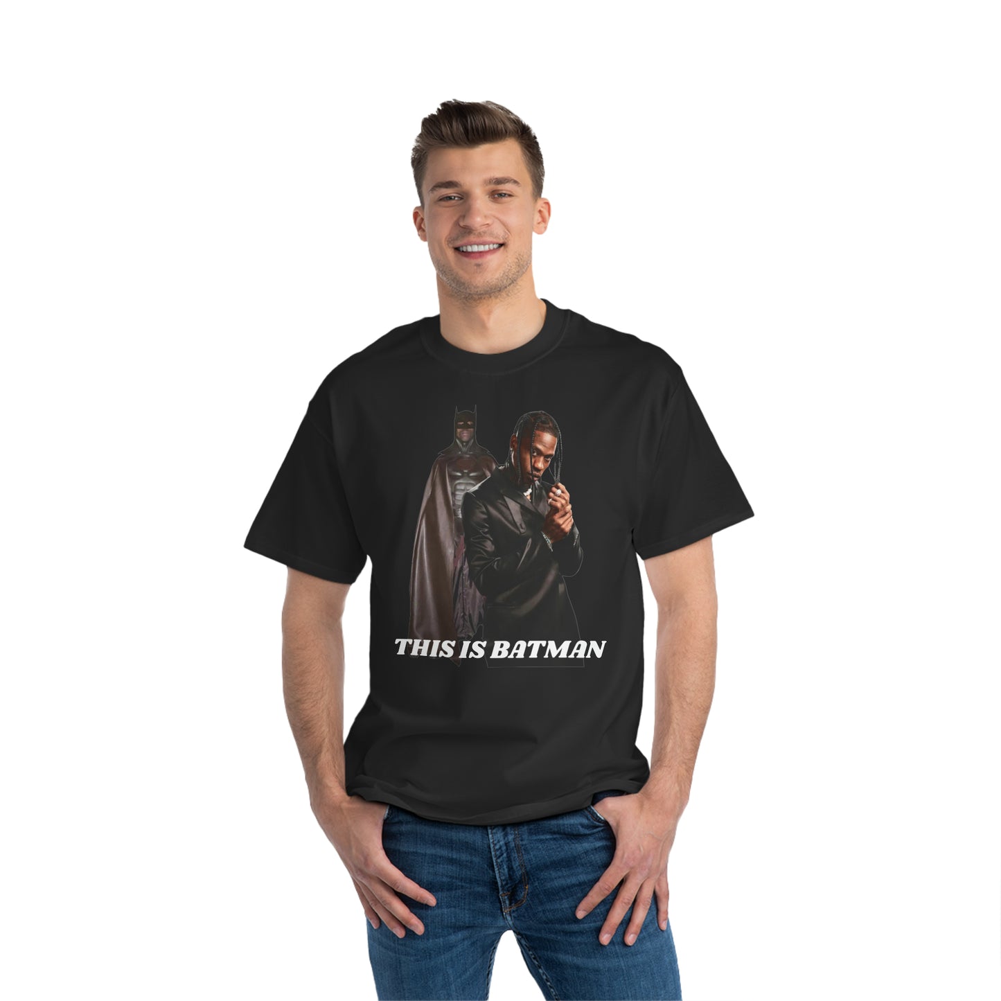 Travis Scott Batman oversized faded t-shirt