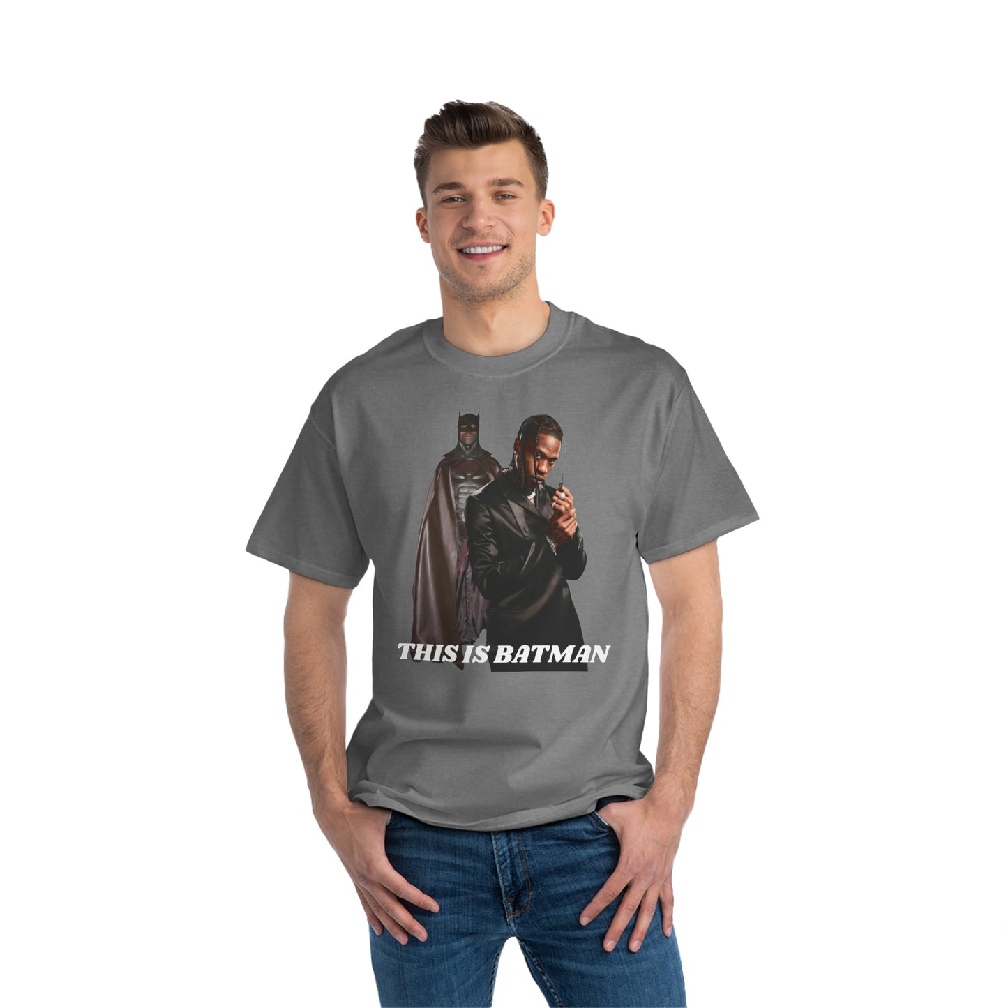 Travis Scott Batman oversized faded t-shirt