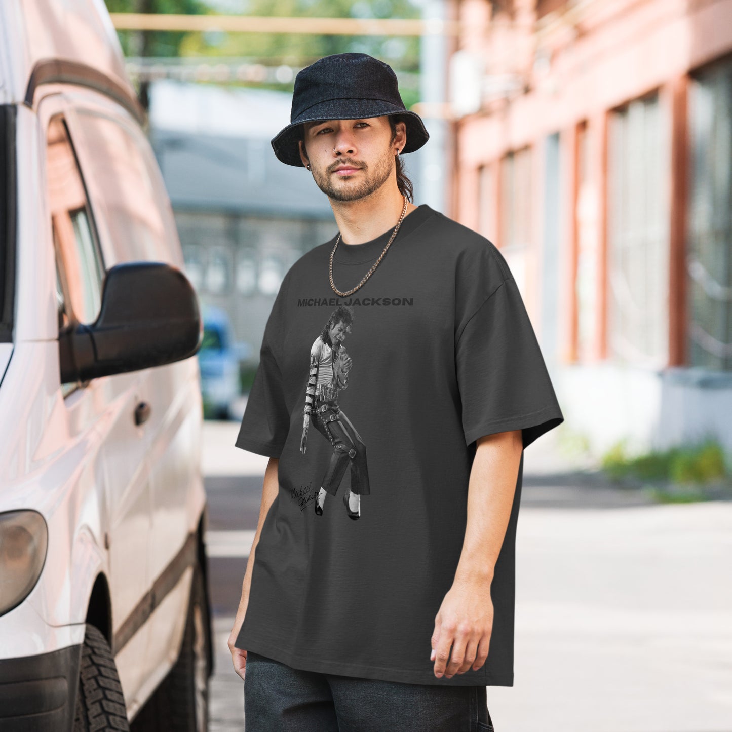 Oversized faded Michael Jackson t-shirt