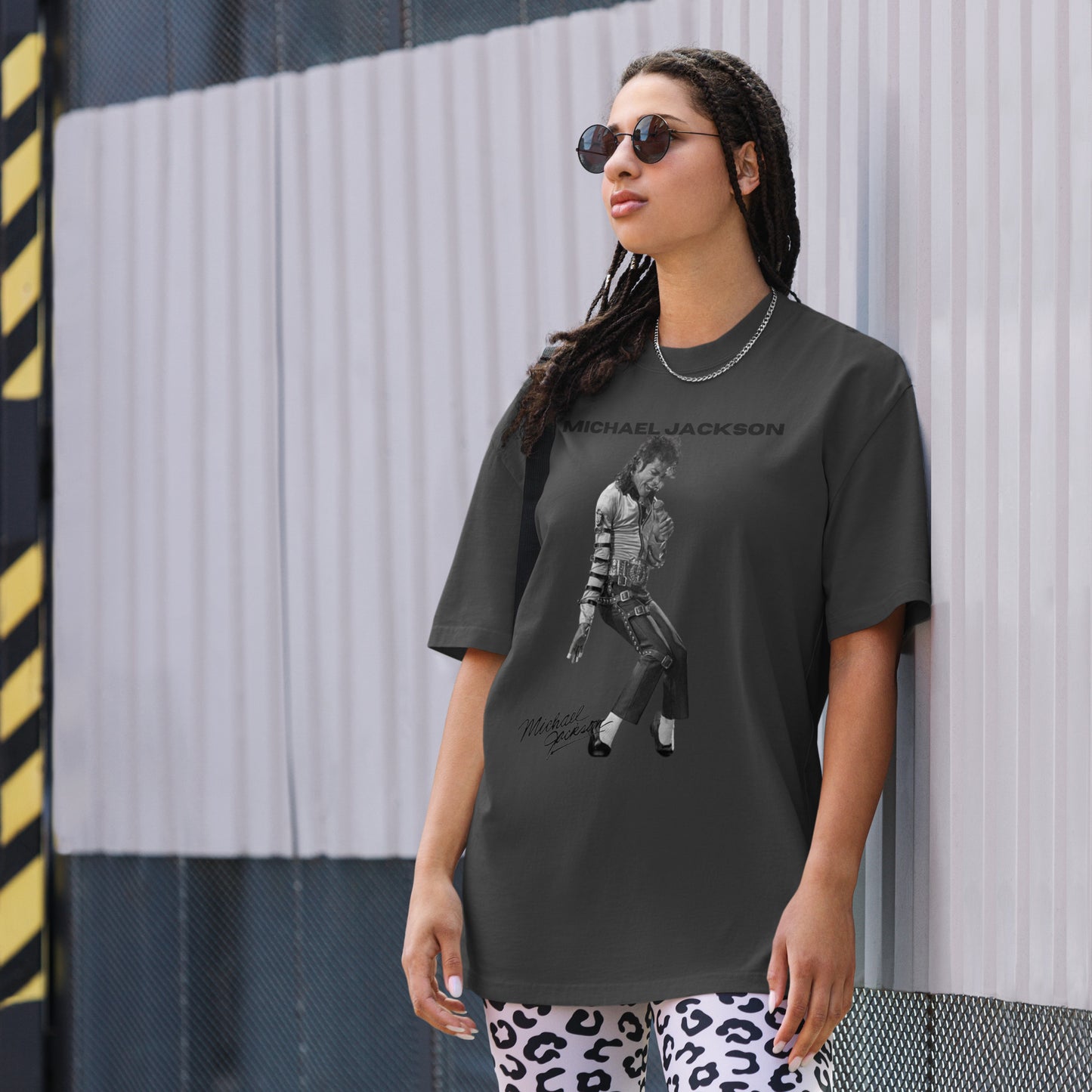 Oversized faded Michael Jackson t-shirt