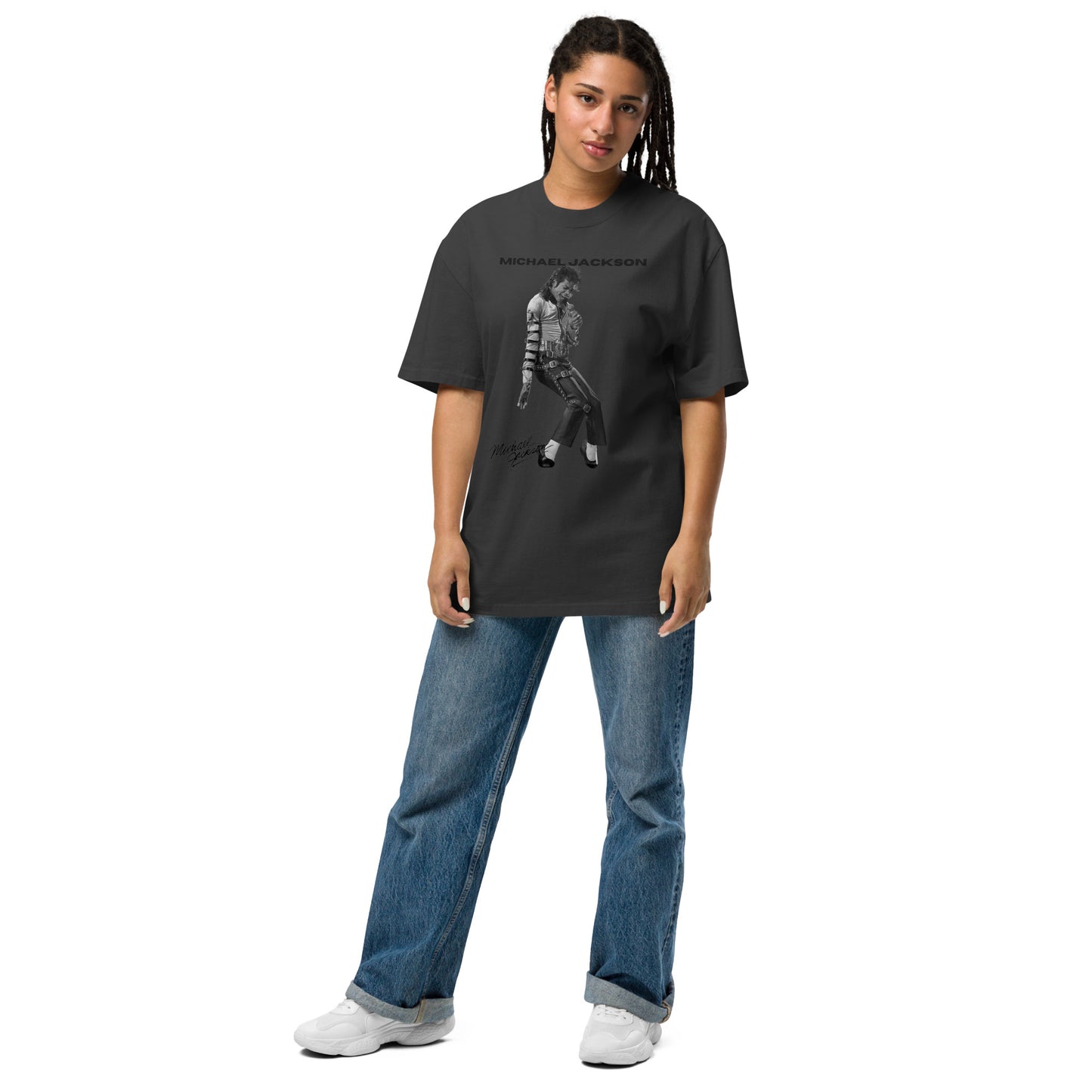Oversized faded Michael Jackson t-shirt