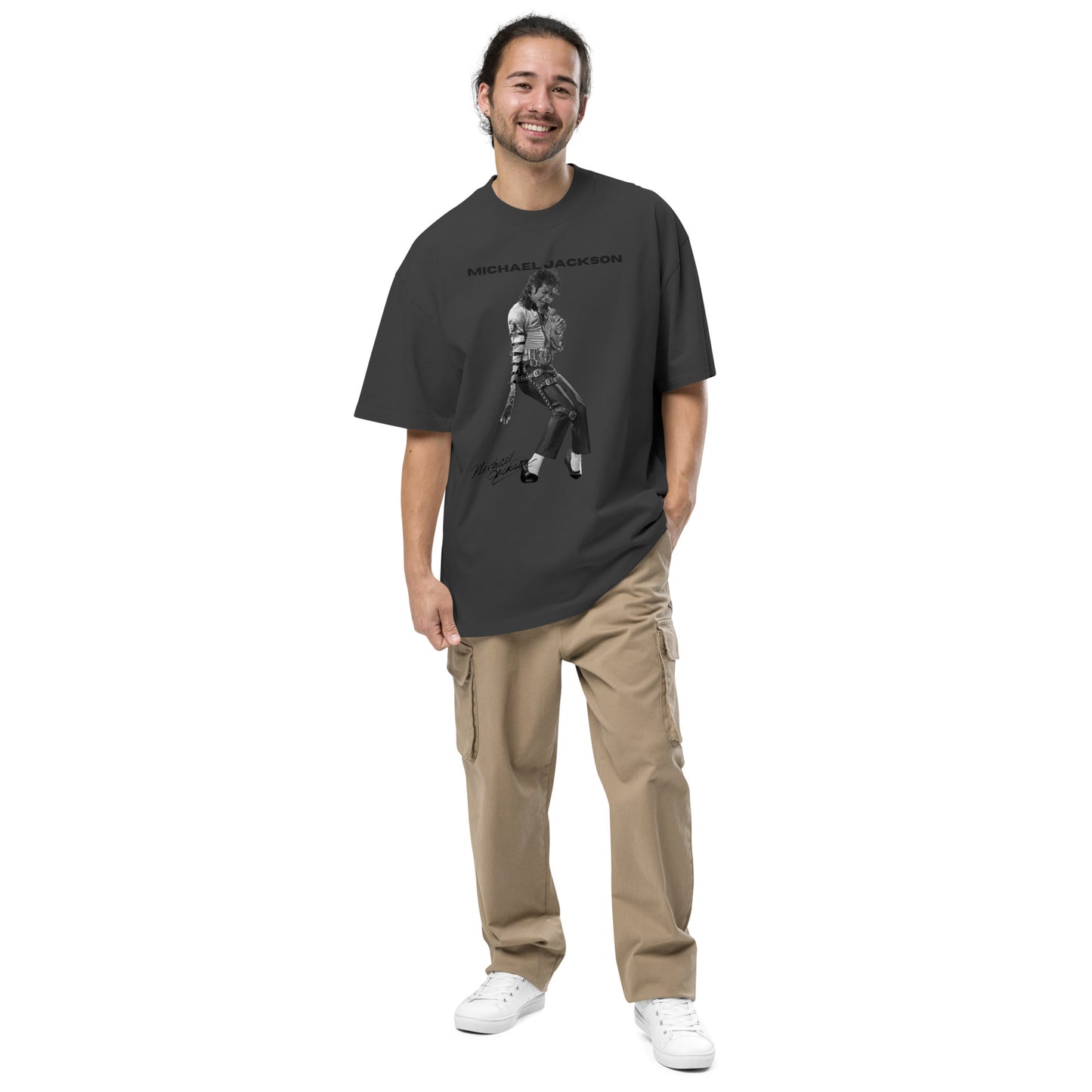 Oversized faded Michael Jackson t-shirt