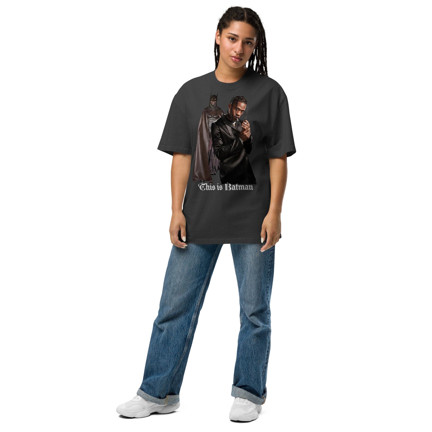 Travis Scott Batman oversized faded t-shirt