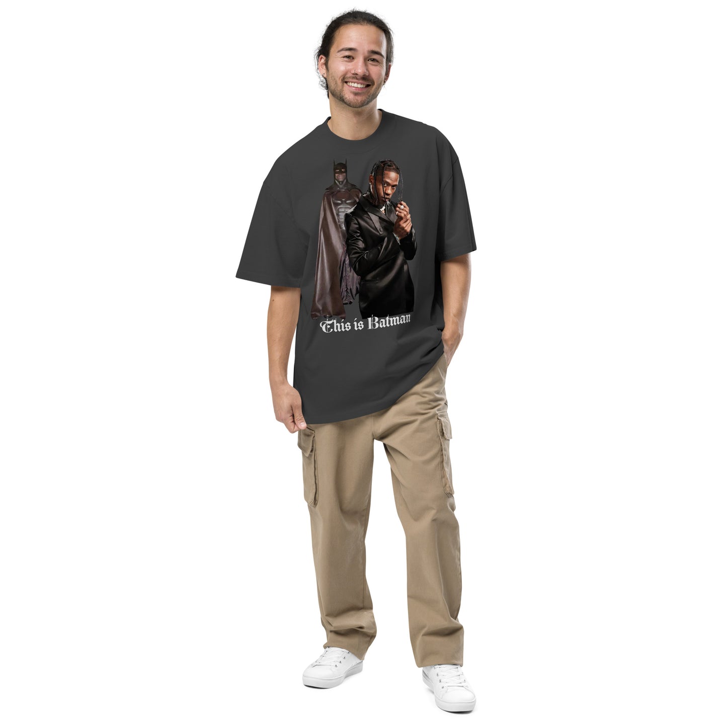 Travis Scott Batman oversized faded t-shirt