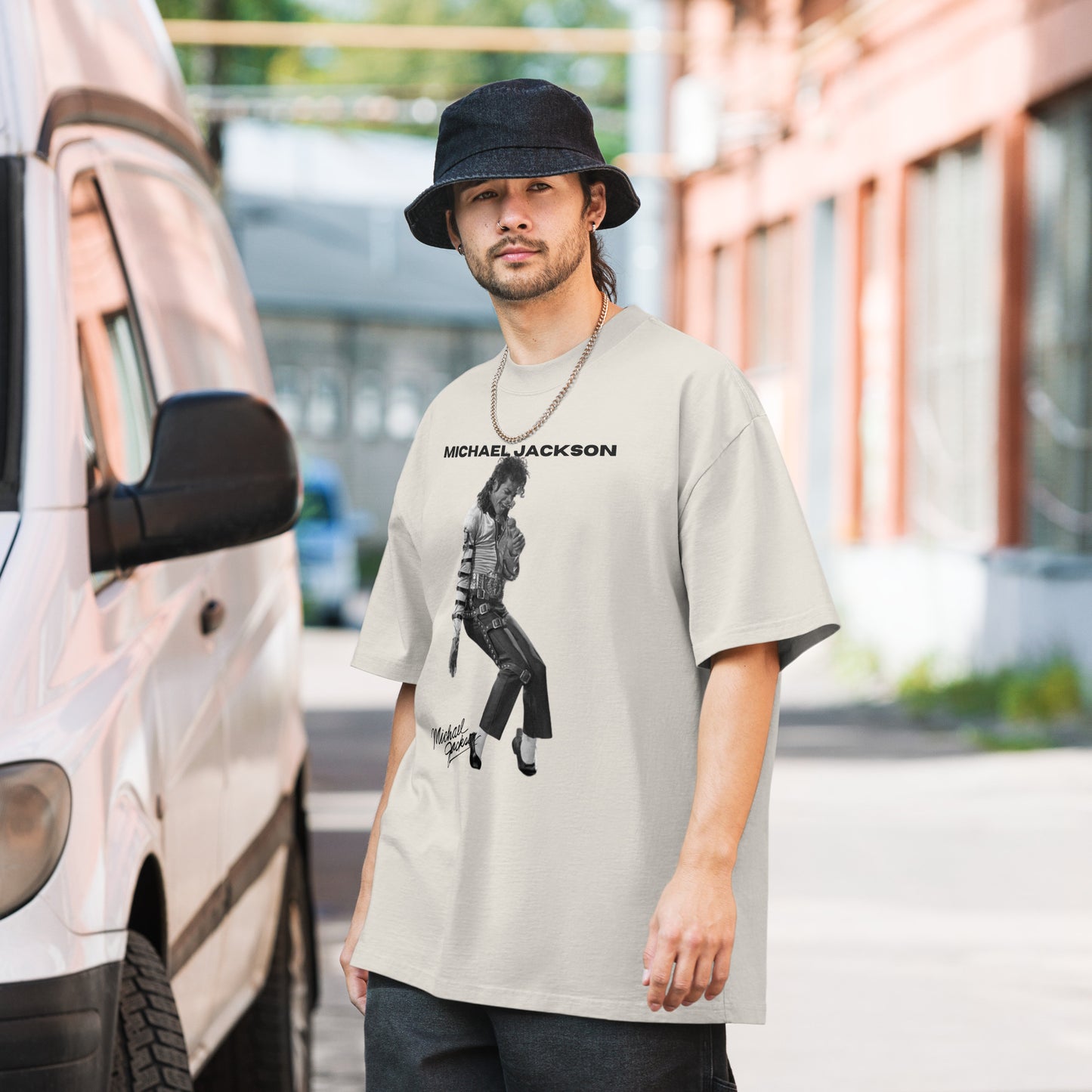 Oversized faded Michael Jackson t-shirt