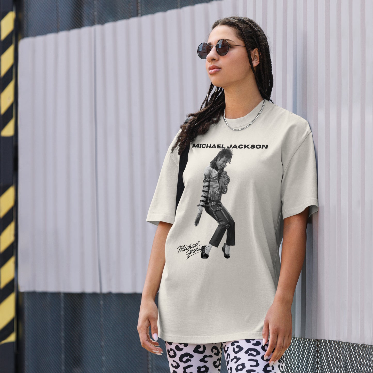 Oversized faded Michael Jackson t-shirt