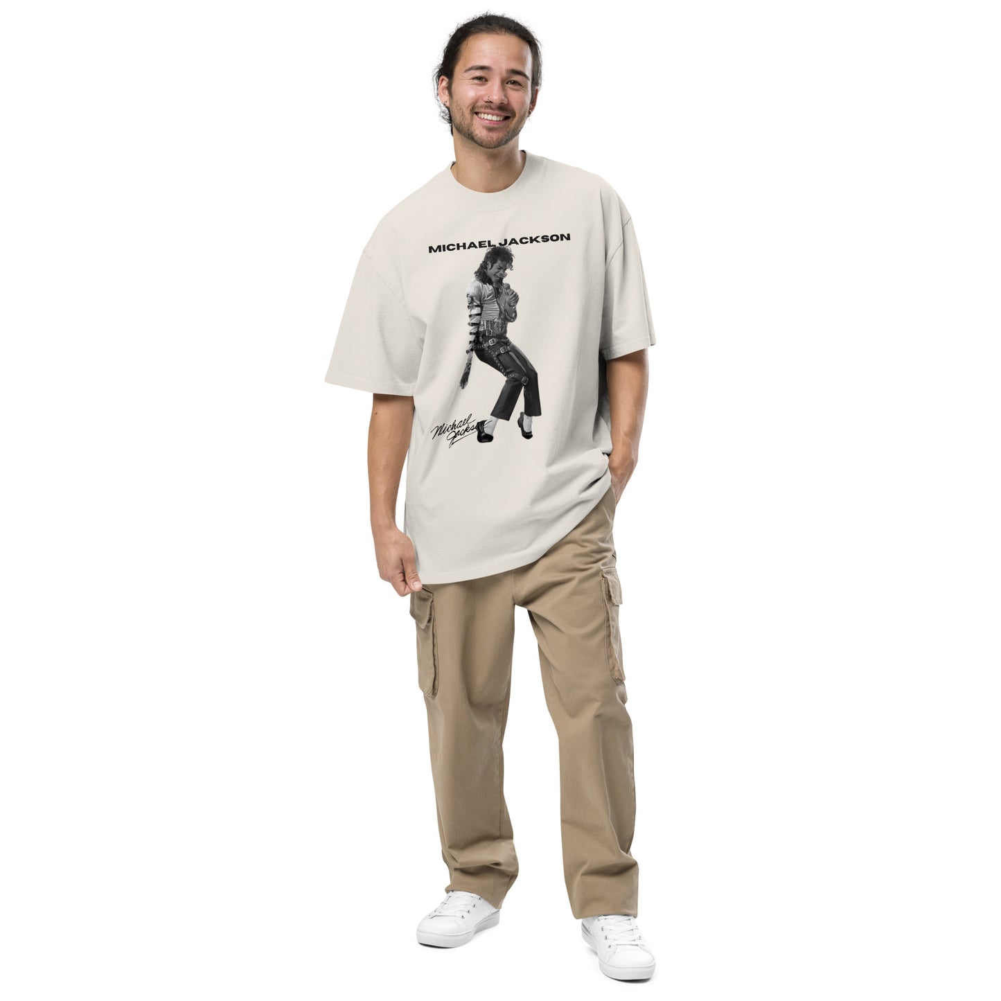 Oversized faded Michael Jackson t-shirt