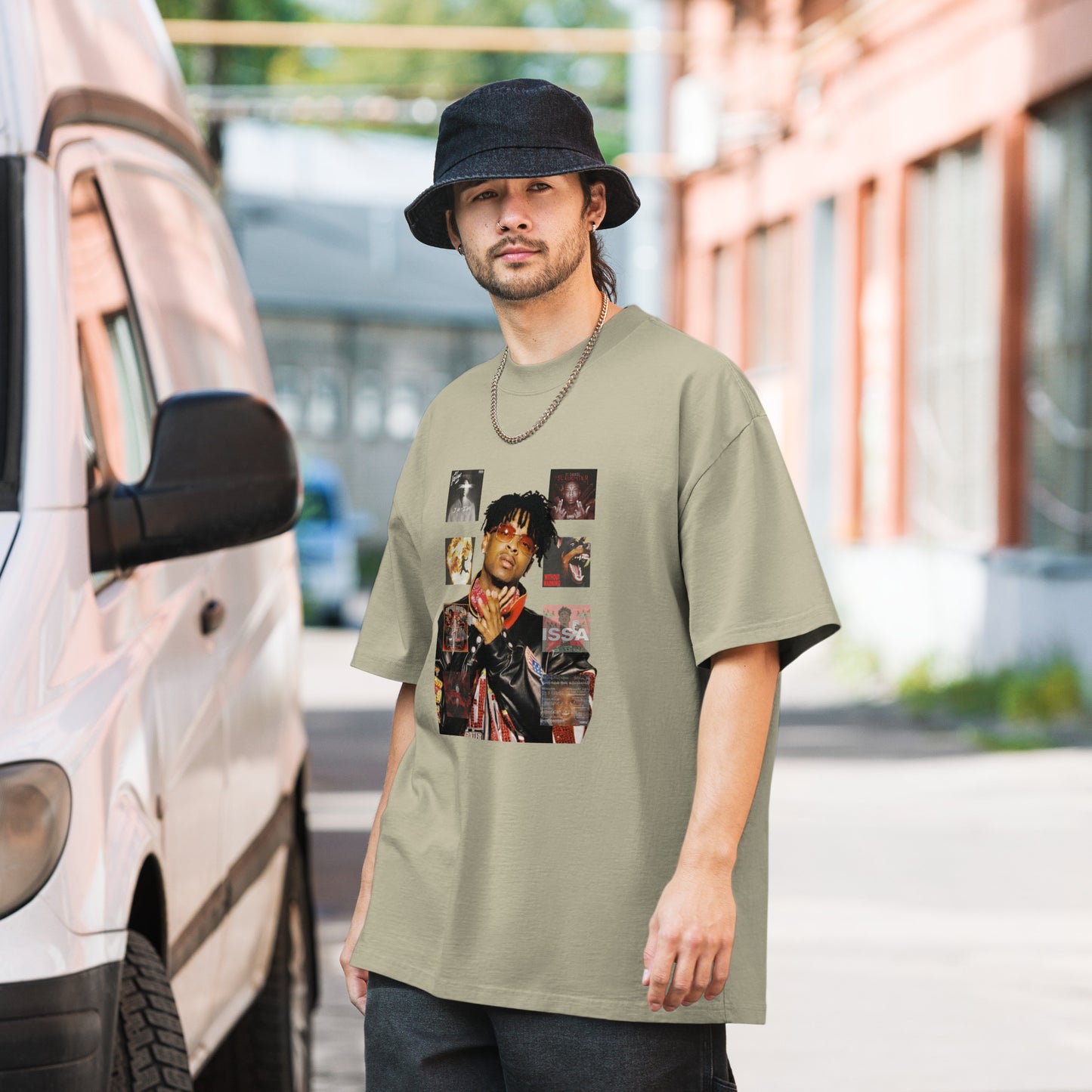 Oversized faded 21 Savage t-shirt