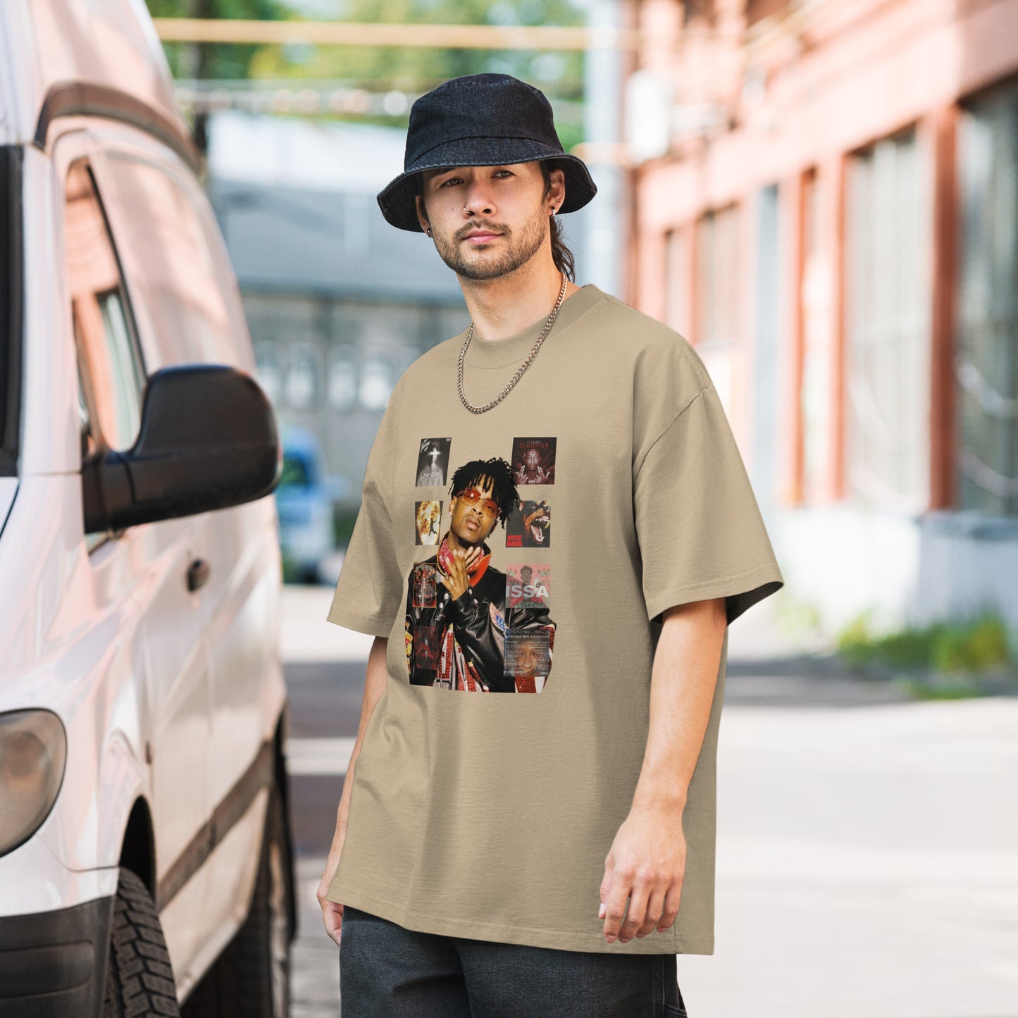 Oversized faded 21 Savage t-shirt